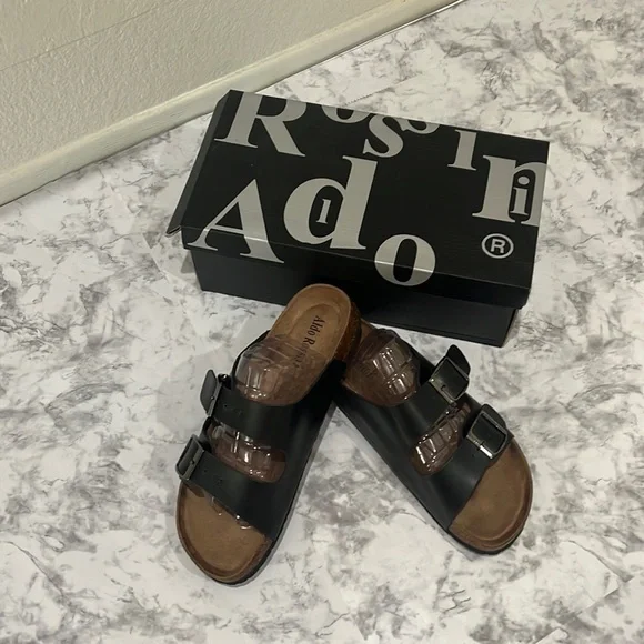 Shoes | Aldo Rossini Mens Black Bona2 Sandal Size 11 New In  display picture 1